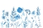 Picture of WILDFLOWERS IN BLUE   