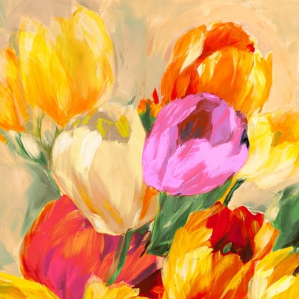 Picture of COLORFUL TULIPS I