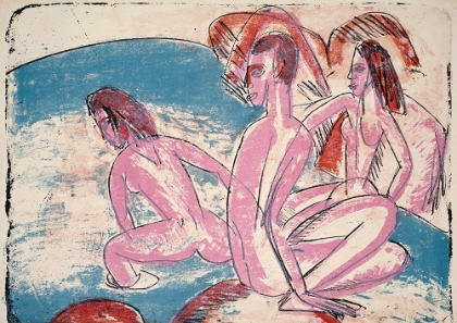 Picture of THREE BATHERS BY STONES