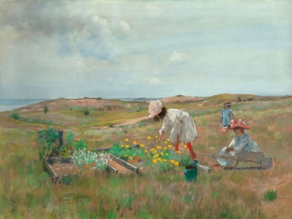 Picture of GATHERING FLOWERS-SHINNECOCK-LONG ISLAND