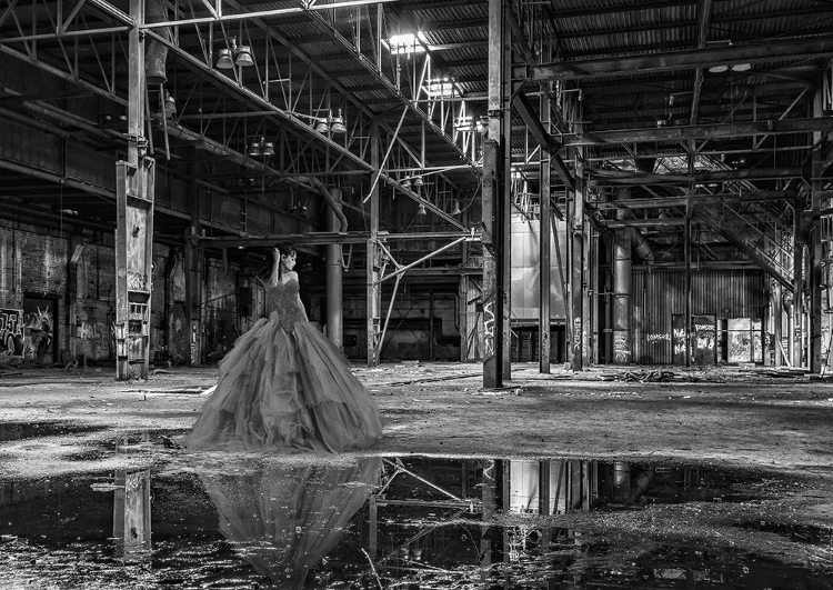Picture of UNCONVENTIONAL WOMENSCAPE #8-THE FACTORY (BW)