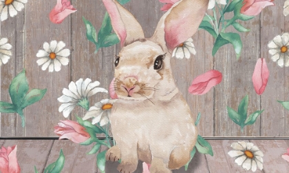 Picture of BUNNY WITH SPRING FLORALS