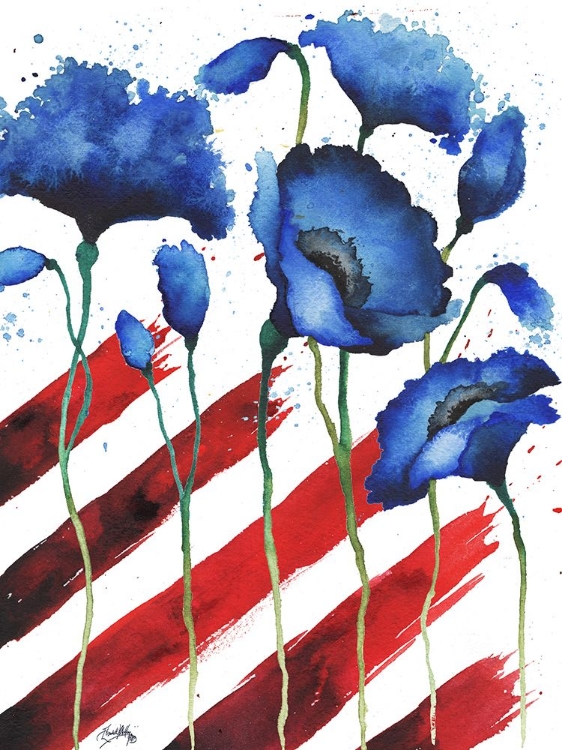 Picture of PATRIOTIC FLORAL II