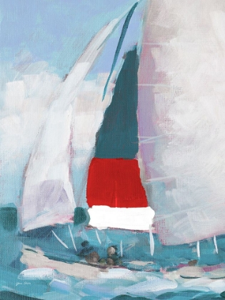 Picture of RED AND BLUE SAIL I