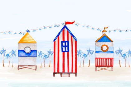 Picture of LIFEGUARD HOUSES ON THE BEACH