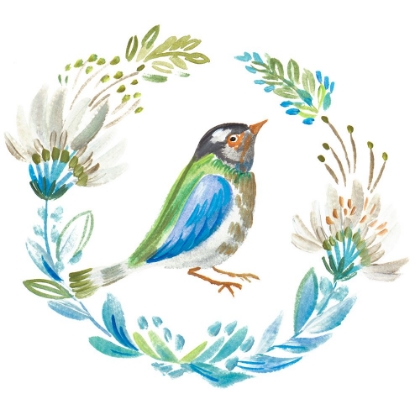 Picture of LITTLE BIRD FLORAL IIII