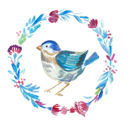 Picture of LITTLE BIRD FLORAL IV