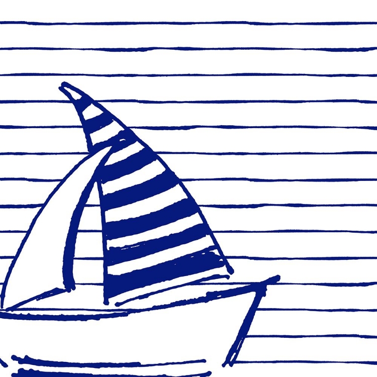 Picture of BLUE NAUTICAL ON STRIPES III