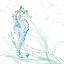 Picture of BLUE SEAHORSE IN SEAGRASS
