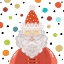 Picture of EXCITED SANTA WITH DOTS