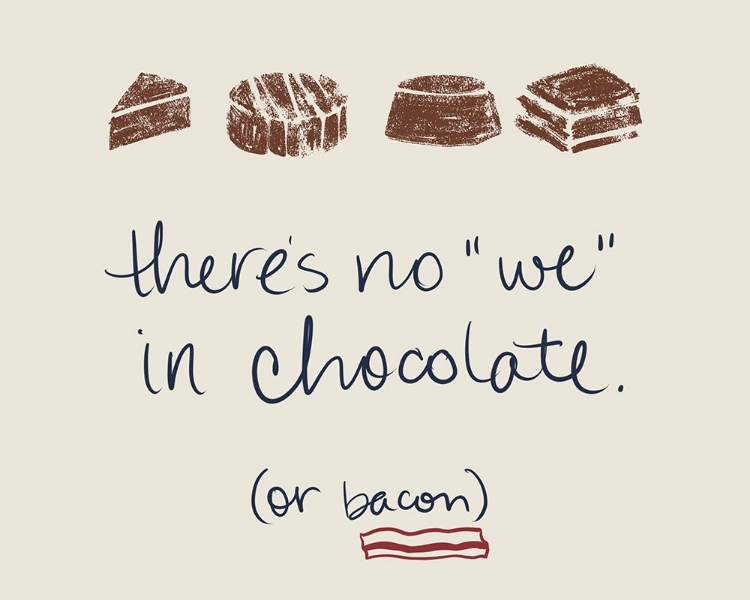 Picture of THERE IS NO WE IN CHOCOLATE