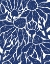 Picture of NAVY FLORAL LINOCUT II