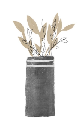 Picture of POTTED PLANT IN A TALL VASE