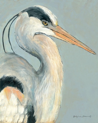 Picture of HERON ON GREY