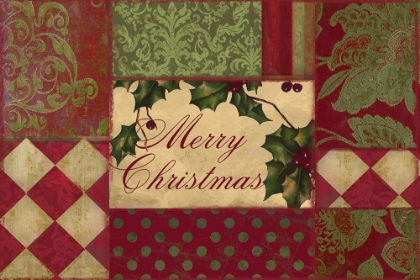 Picture of MERRY CHRISTMAS PATCHWORK I