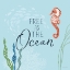 Picture of FREE AS THE OCEAN IX ON BLUE