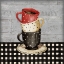 Picture of FARMHOUSE COFFEE CUPS II - GRAY