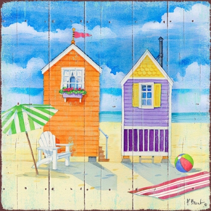 Picture of BEACH HUTS SQUARE I