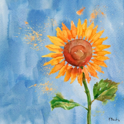Picture of ARIANNA SUNFLOWERS III - SKY BLUE