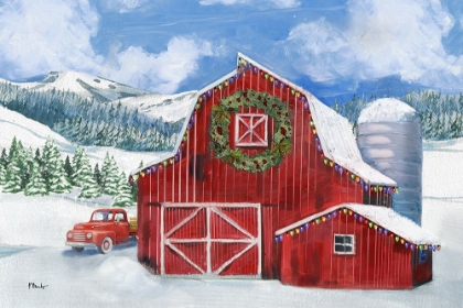 Picture of HOLIDAY HOMELAND BARNS II - SCENIC