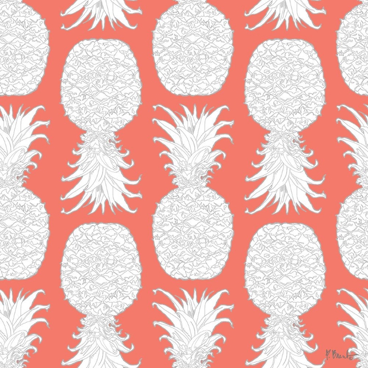 Picture of WHITE PINEAPPLE REPEAT II - CORAL