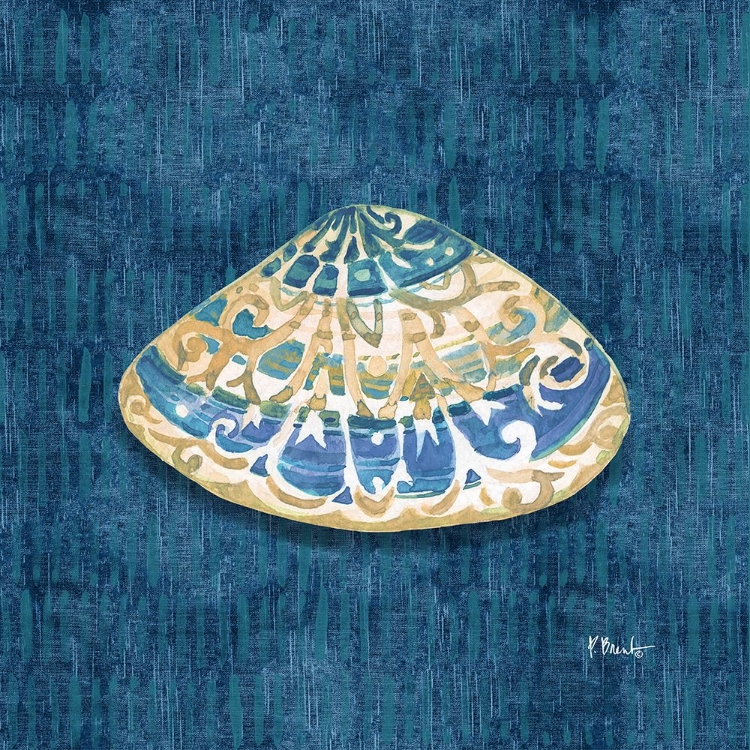 Picture of EMBELLISHED SHELLS IV - BLUE