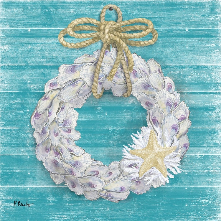 Picture of OYSTER WREATH - BLUE