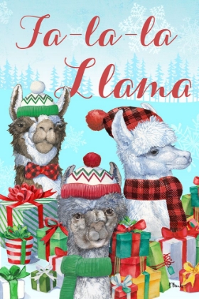 Picture of FA LA LA LLAMA VERTICAL