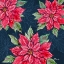 Picture of FIONA POINSETTIAS II - NAVY