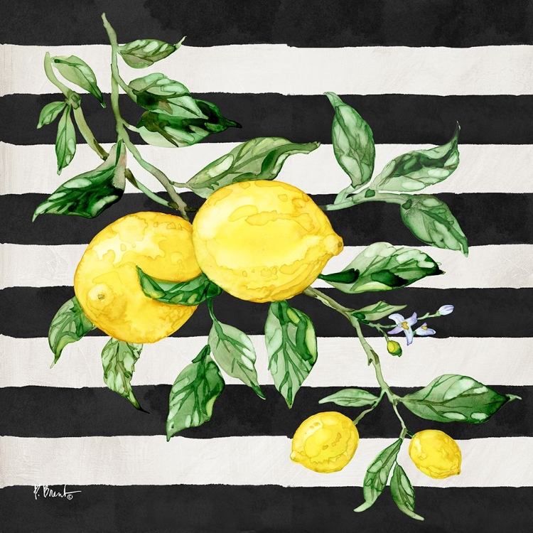 Picture of SICILIAN LEMONS I - STRIPES