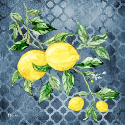 Picture of SICILIAN LEMONS I - INDIGO