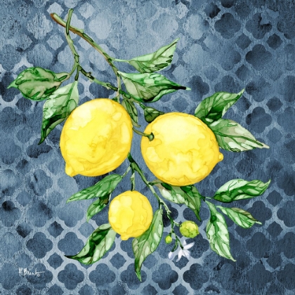 Picture of SICILIAN LEMONS III - INDIGO