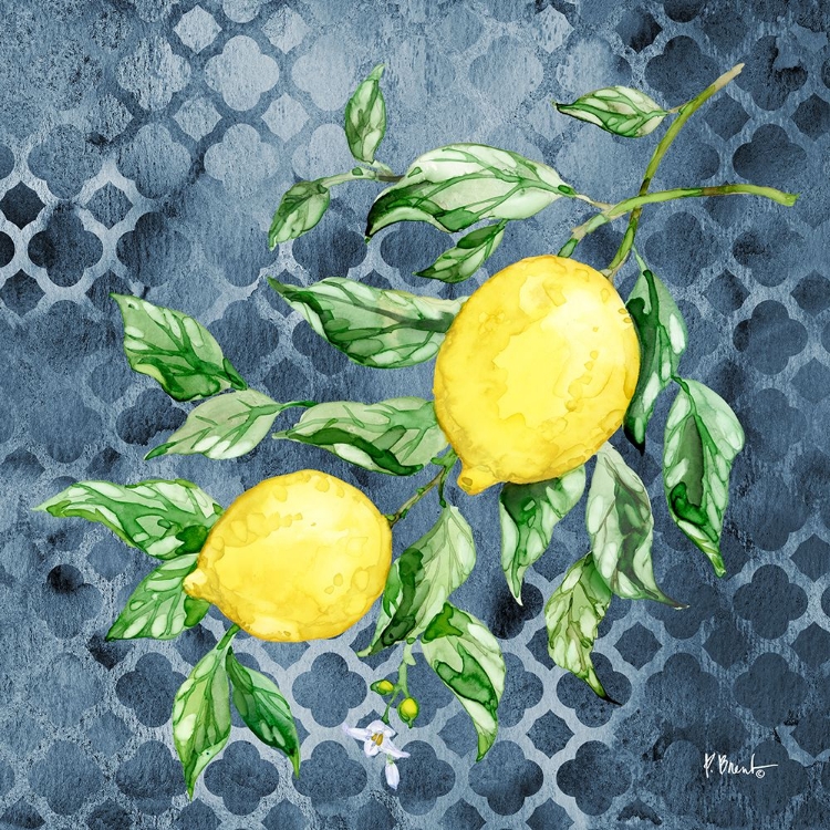 Picture of SICILIAN LEMONS IV - INDIGO