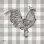 Picture of LINED ROOSTER I