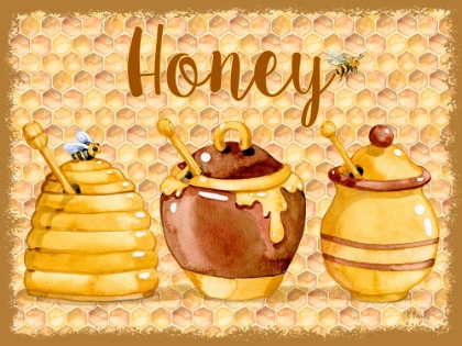 Picture of HONEY POT HORIZONTAL - HONEYCOMB