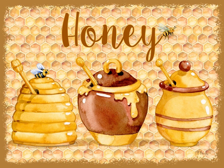 Picture of HONEY POT HORIZONTAL - HONEYCOMB