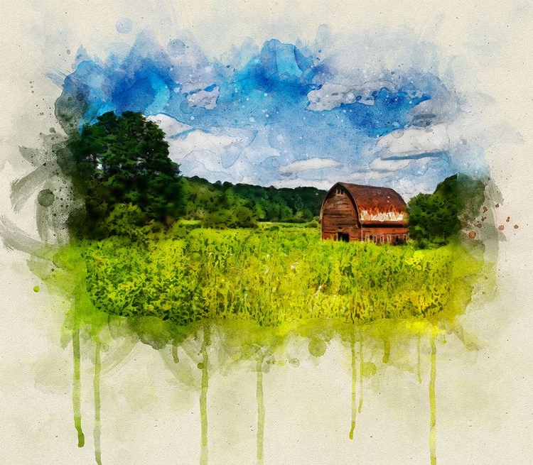 Picture of BARN 2 WATERCOLOR
