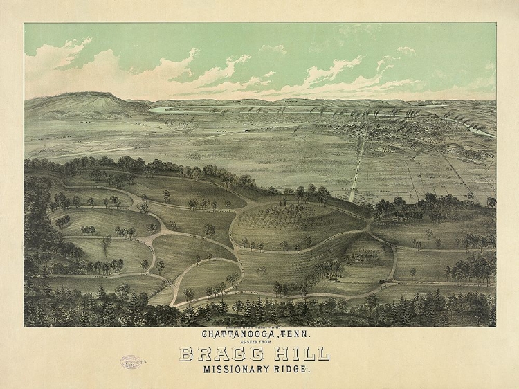 Picture of BRAGG HILL WOOD CUT 1887