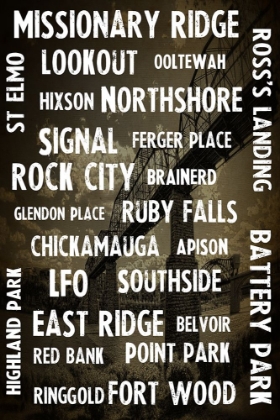 Picture of CHATT AREAS TYPED ON BLACK BRIDGE OVERLAY