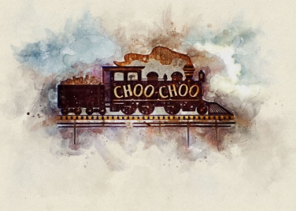 Picture of CHOO CHOO GLORY WATERCOLOR