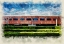 Picture of CHOO CHOO PASSENGER CAR WATERCOLOR