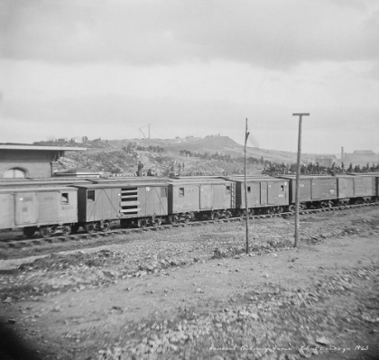 Picture of FEDERAL CALVARY TRAIN BOXCARS CHATTANOOGA 1863