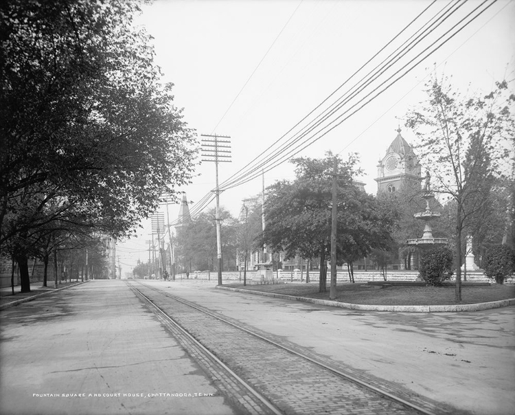 Picture of FOUNTAIN SQUARE AND COURTHOUSE 1907