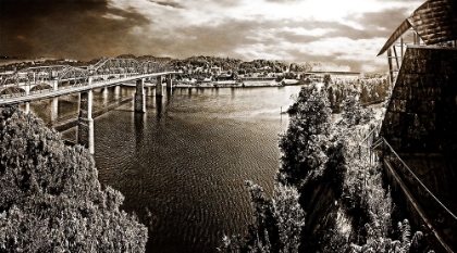 Picture of FROM HUNTER NORTH PANO SEPIA