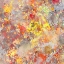 Picture of LEAVES 17 PAINTED