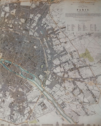 Picture of PARIS MAP ANTIQUE