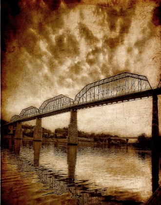 Picture of WALNUT BRIDGE SUNSET TEXTURED