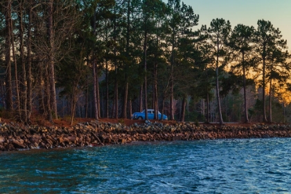 Picture of UNTITLED BLUE CAR SUNSET PHOTO