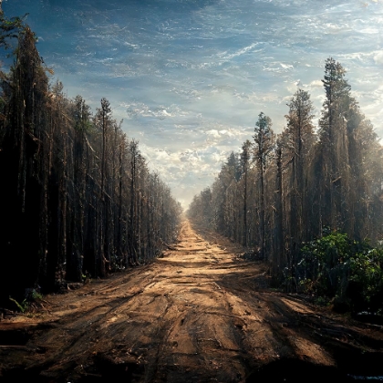 Picture of ROAD IN THE WOODS 9