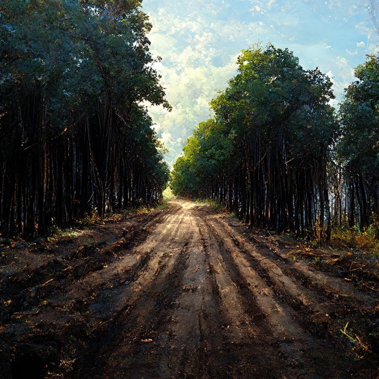 Picture of ROAD IN THE WOODS